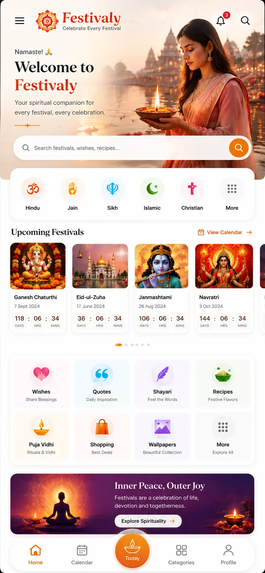 Festivaly app screen